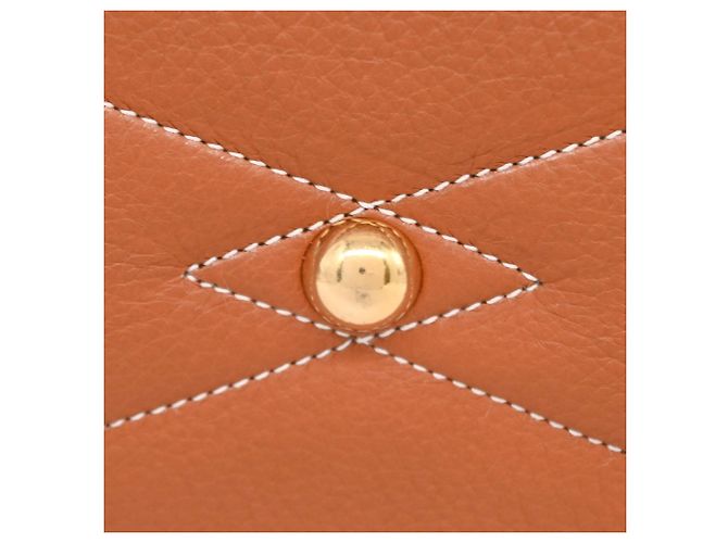 Hermès Borsa Boston/Viaggio Hermes Victoria 50 in pelle Taurillon Clemence Marrone - vista 8