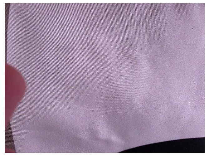 Foulard in seta Chanel Monogramma Bianco - vista 6