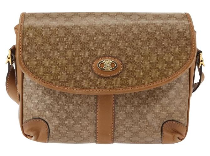 Céline Borsa a Spalla Celine Macadam in Pelle PVC Beige - vista 2