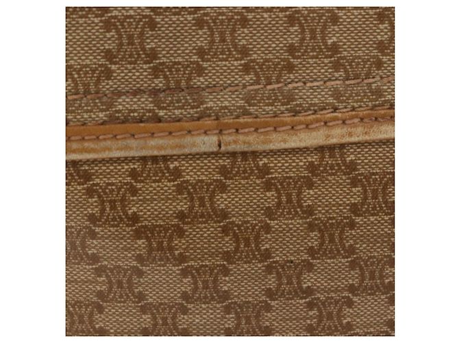 Céline Borsa a Spalla Celine Macadam in Pelle PVC Beige - vista 4