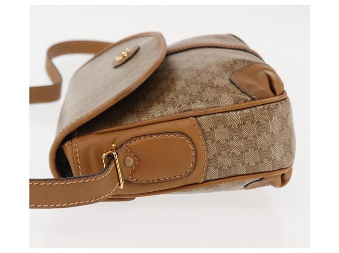Céline Borsa a Spalla Celine Macadam in Pelle PVC Beige - vista 6