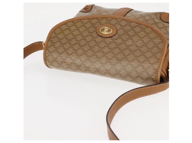 Céline Borsa a Spalla Celine Macadam in Pelle PVC Beige - vista 7