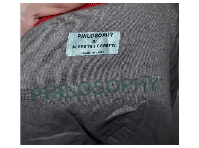 Philosophy Di Alberta Ferretti Chaqueta acolchada de invierno Philosophy Alberta Ferretti roja algodón - vista 5