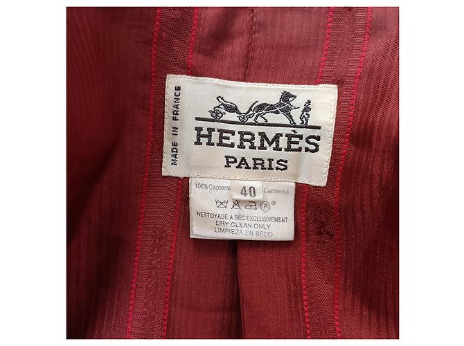 Hermès Cappotto Hermes vintage inizio anni '80 Marrone - vista 3