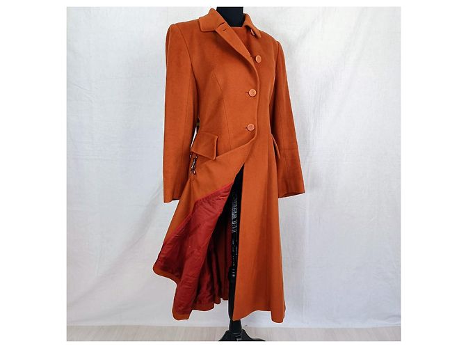 Hermès Cappotto Hermes vintage inizio anni '80 Marrone - vista 4