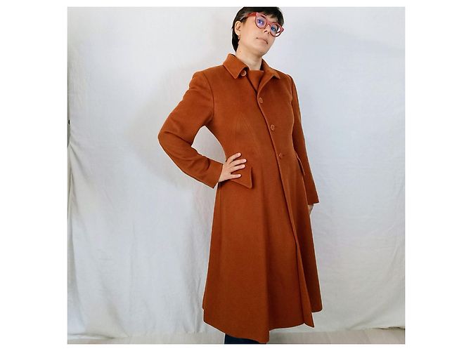Hermès Cappotto Hermes vintage inizio anni '80 Marrone - vista 7
