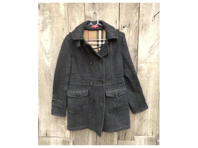 Abrigo Burberry London Duffle de lana gris oscuro Gris antracita - vista 2