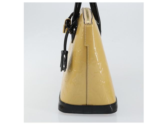 Borsa Lockit Louis Vuitton Monogram Vernis PM Beige - vista 4