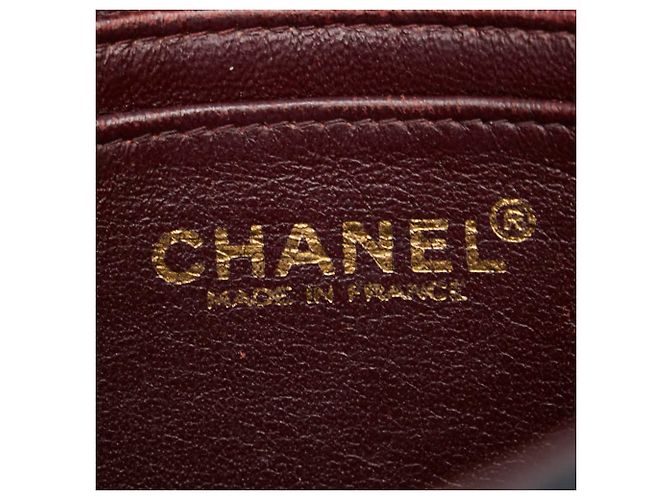 Borsa a Spalla Chanel Mini Matelassé Coco Mark con Catena Nero - Ansicht 10