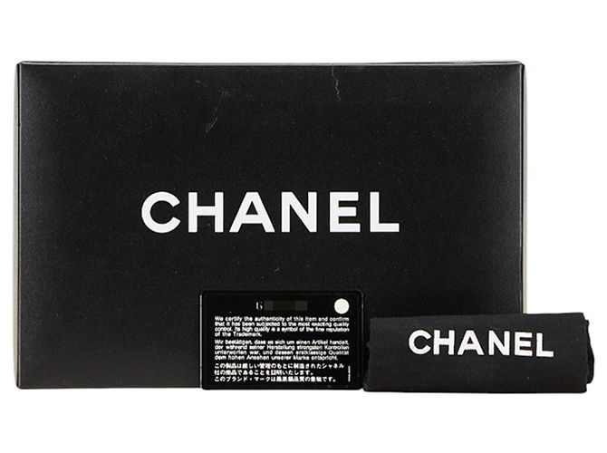 Borsa a Spalla Chanel Mini Matelassé Coco Mark con Catena Nero - Ansicht 12
