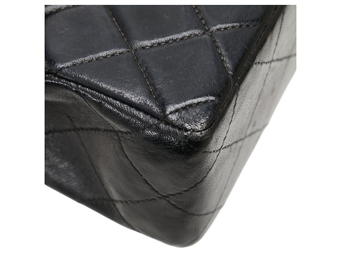 Borsa a Spalla Chanel Mini Matelassé Coco Mark con Catena Nero - Ansicht 4