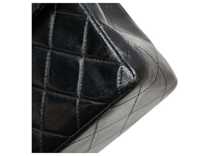Borsa a Spalla Chanel Mini Matelassé Coco Mark con Catena Nero - Ansicht 5