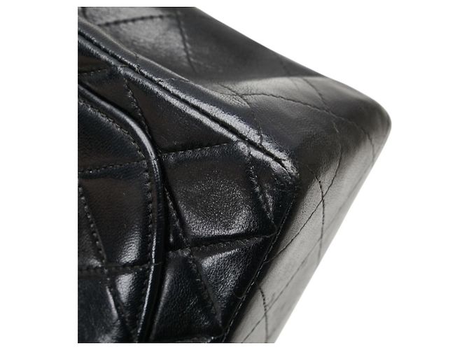 Borsa a Spalla Chanel Mini Matelassé Coco Mark con Catena Nero - Ansicht 7