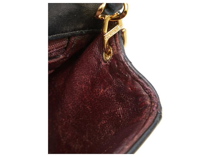 Borsa a Spalla Chanel Mini Matelassé Coco Mark con Catena Nero - Ansicht 8