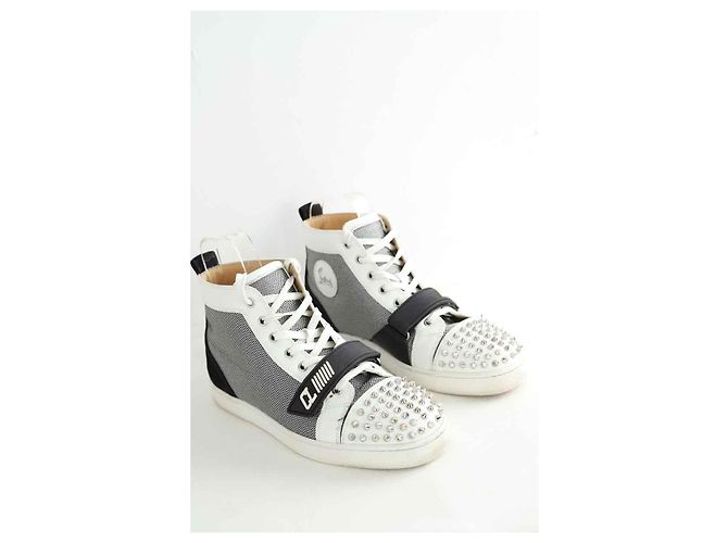 Christian Louboutin Sneakers argentate Argento - vista 3