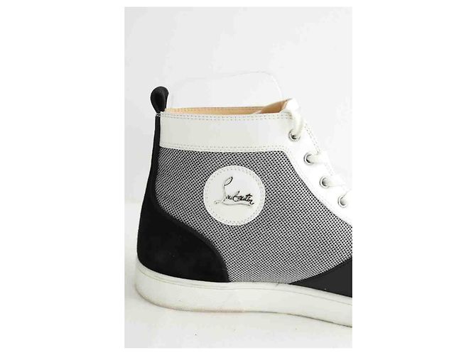 Christian Louboutin Sneakers argentate Argento - vista 4