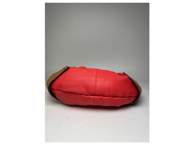 Vintage Marni 2Way Leder Tasche Rot Braun - Ansicht 13