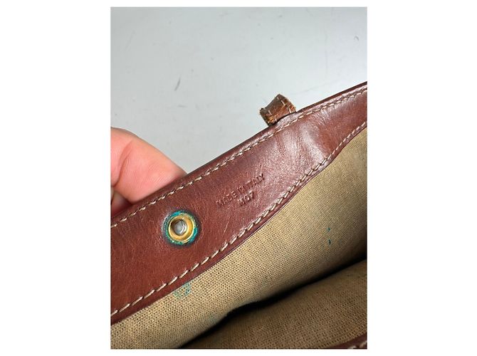 Big Bag Céline Vintage Celine Paris Leder Monogramm Tote Bag Braun - Ansicht 6