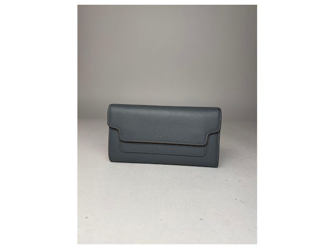Vintage Marni Leather Wallet Blue - view 12