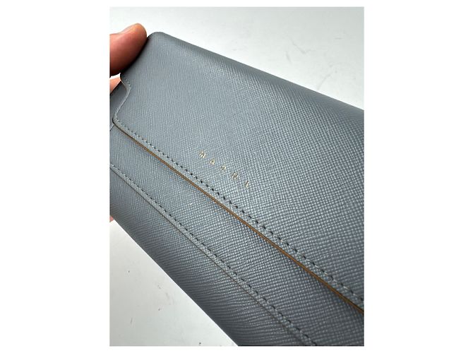 Vintage Marni Leather Wallet Blue - view 9