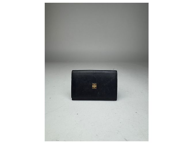 Vintage Givenchy Leather Card Holder Navy Navy blue - view 11
