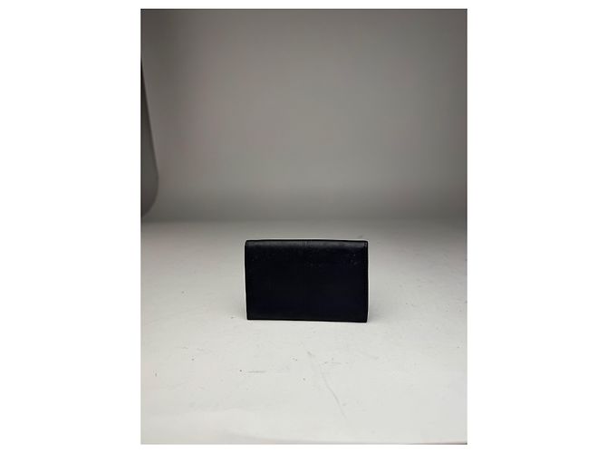 Vintage Givenchy Leather Card Holder Navy Navy blue - view 12