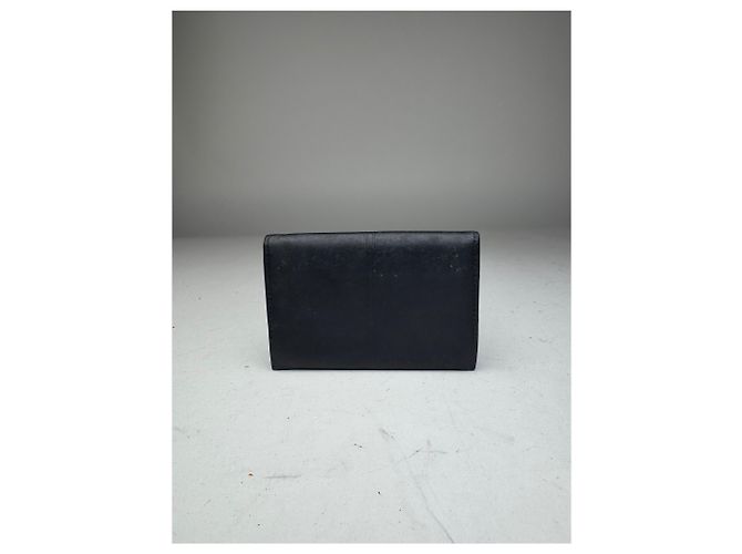 Vintage Givenchy Leather Card Holder Navy Navy blue - view 2