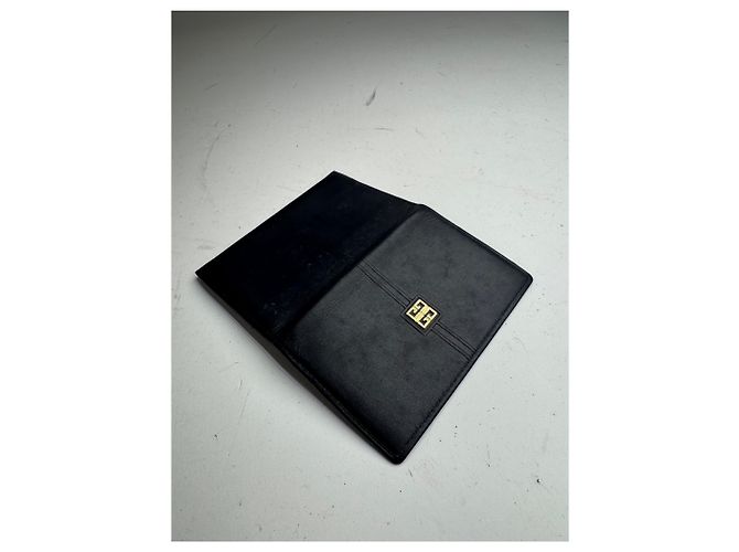 Vintage Givenchy Leather Card Holder Navy Navy blue - view 7