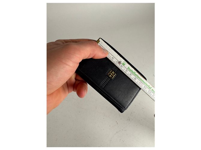 Vintage Givenchy Leather Card Holder Navy Navy blue - view 8