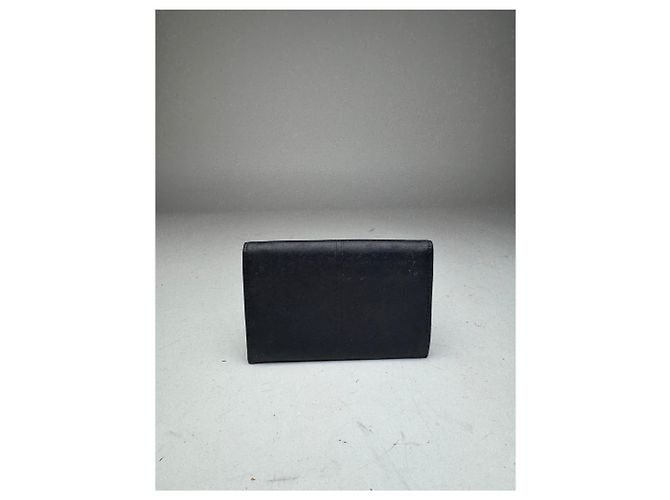 Vintage Givenchy Leather Card Holder Navy Navy blue - view 9