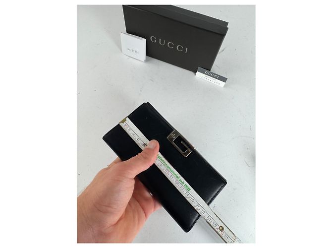 Vintage Gucci Leather Wallet Black - view 11
