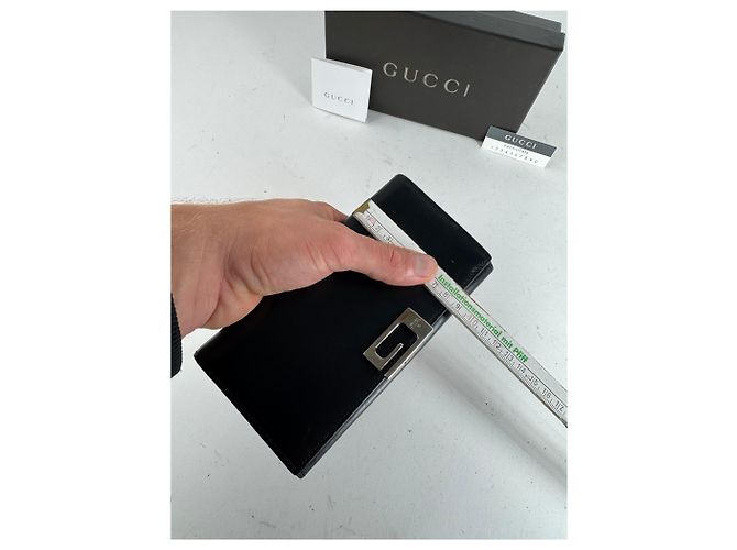Vintage Gucci Leather Wallet Black - view 12