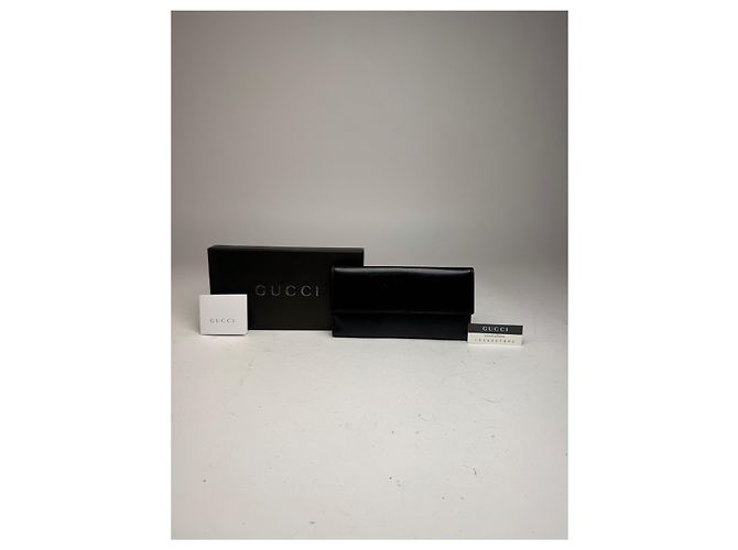 Vintage Gucci Leather Wallet Black - view 14