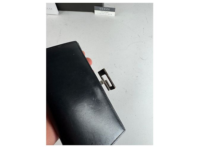 Vintage Gucci Leather Wallet Black - view 4