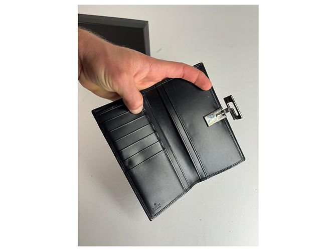 Vintage Gucci Leather Wallet Black - view 6