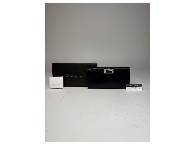 Vintage Gucci Leather Wallet Black - view 7