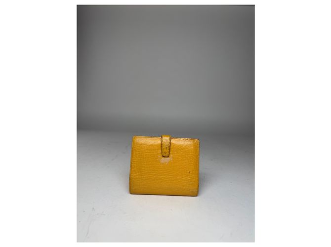 Vintage Loewe Madrid Leather Wallet yellow - view 12
