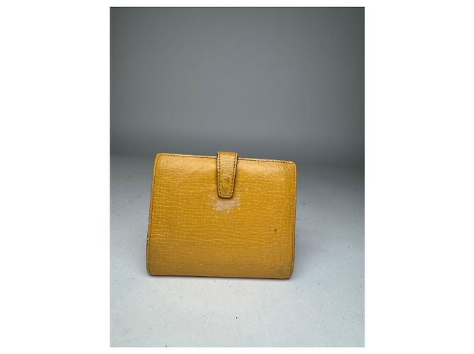 Vintage Loewe Madrid Leather Wallet yellow - view 2