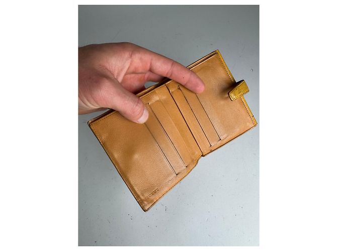 Vintage Loewe Madrid Leather Wallet yellow - view 3