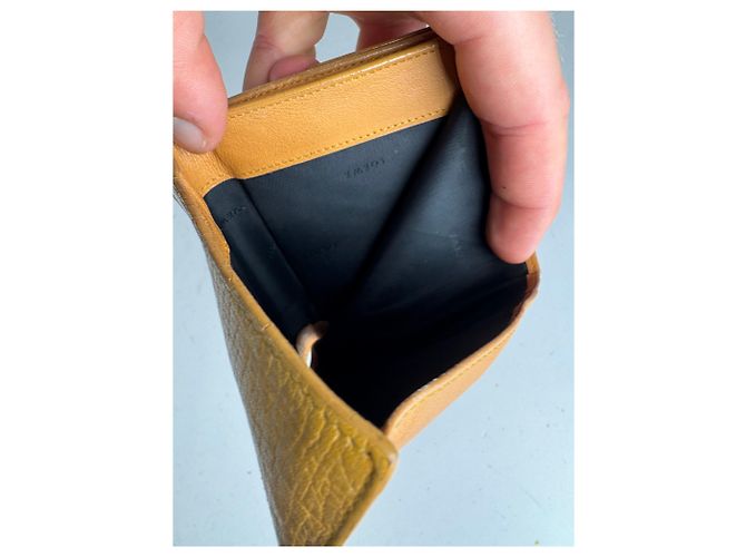 Vintage Loewe Madrid Leather Wallet yellow - view 5