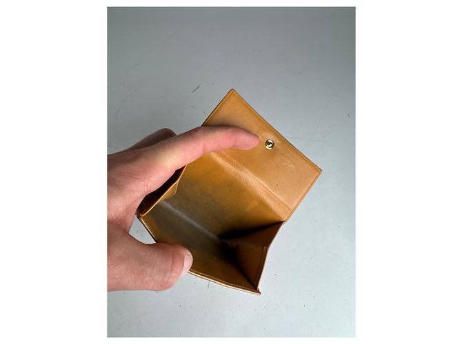Vintage Loewe Madrid Leather Wallet yellow - view 6