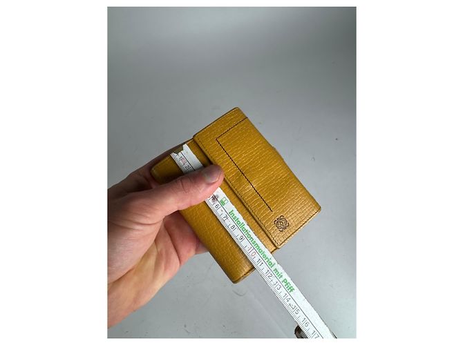 Vintage Loewe Madrid Leather Wallet yellow - view 8