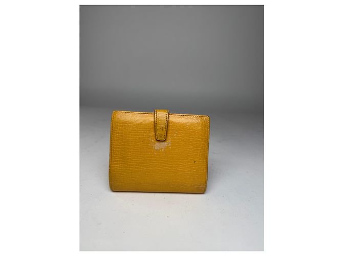 Vintage Loewe Madrid Leather Wallet yellow - view 9