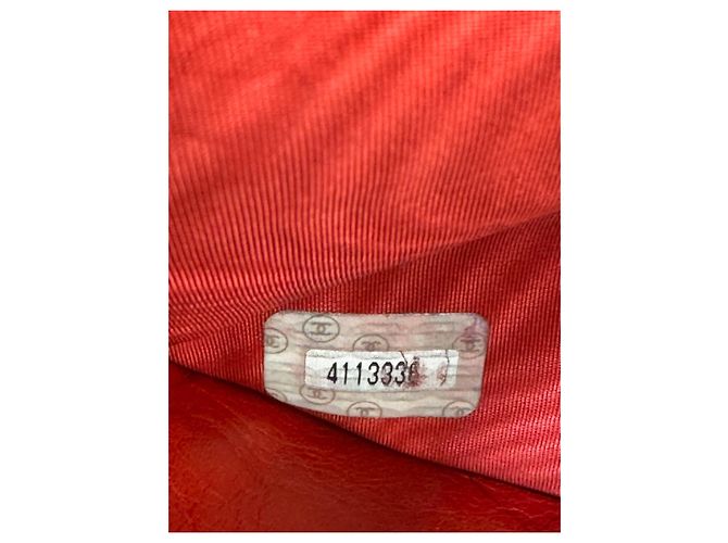 Borsa a spalla Chanel CC in pelle rossa Rosso - vista 12