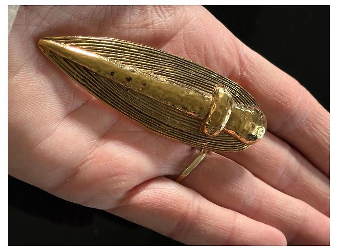 Orecchini a clip oversize Guy Laroche dorati in metallo D'oro - vista 8