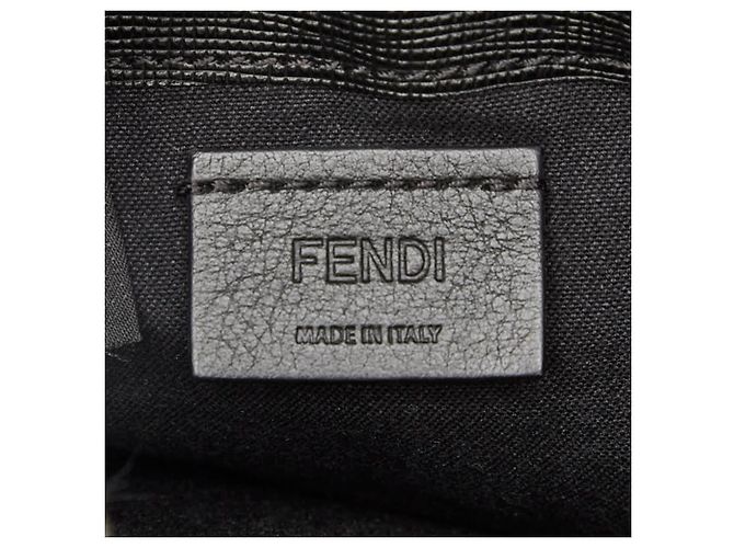 Borsa a spalla Fendi Carlito con borchie Nero - vista 11