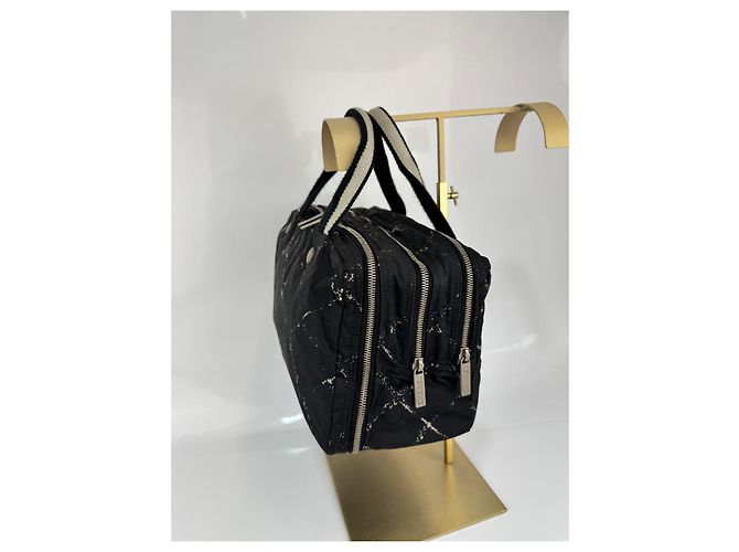 Borsa Boston in tela nera della linea Travel di Chanel 286 - vista 7