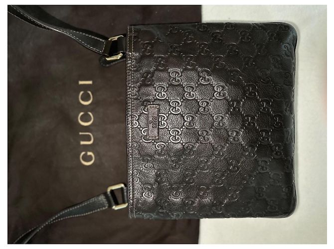 Gucci Saddlebag Marrone Scuro Pelle - vista 3