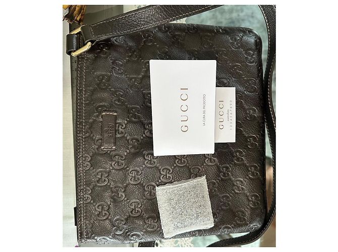 Gucci Saddlebag Marrone Scuro Pelle - vista 6