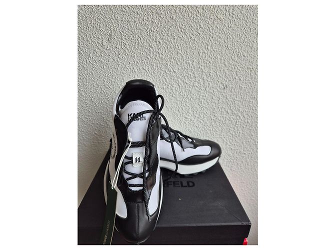 Sneakers Karl Lagerfeld in pelle nera Nero - vista 11